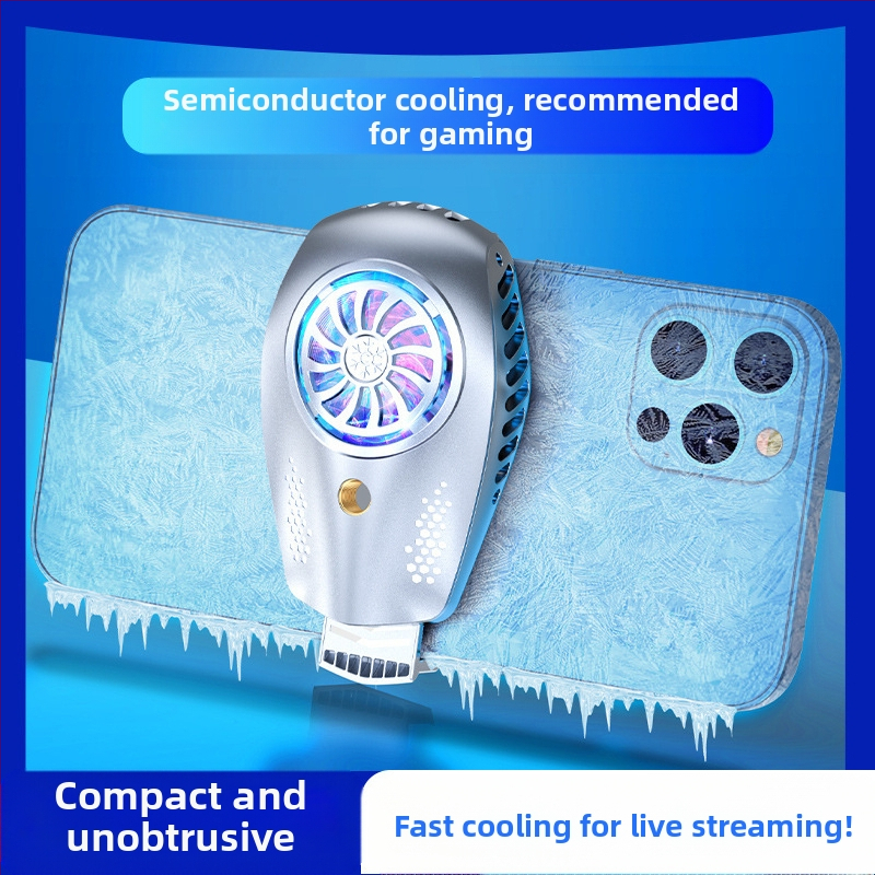 Radiatoriaus mobiliojo telefono galinis laikiklis Aušinimo artefaktas Naujas tiesioginės transliacijos skaitmeninis ekranas Dvigubas turbo magnetinis puslaidininkis