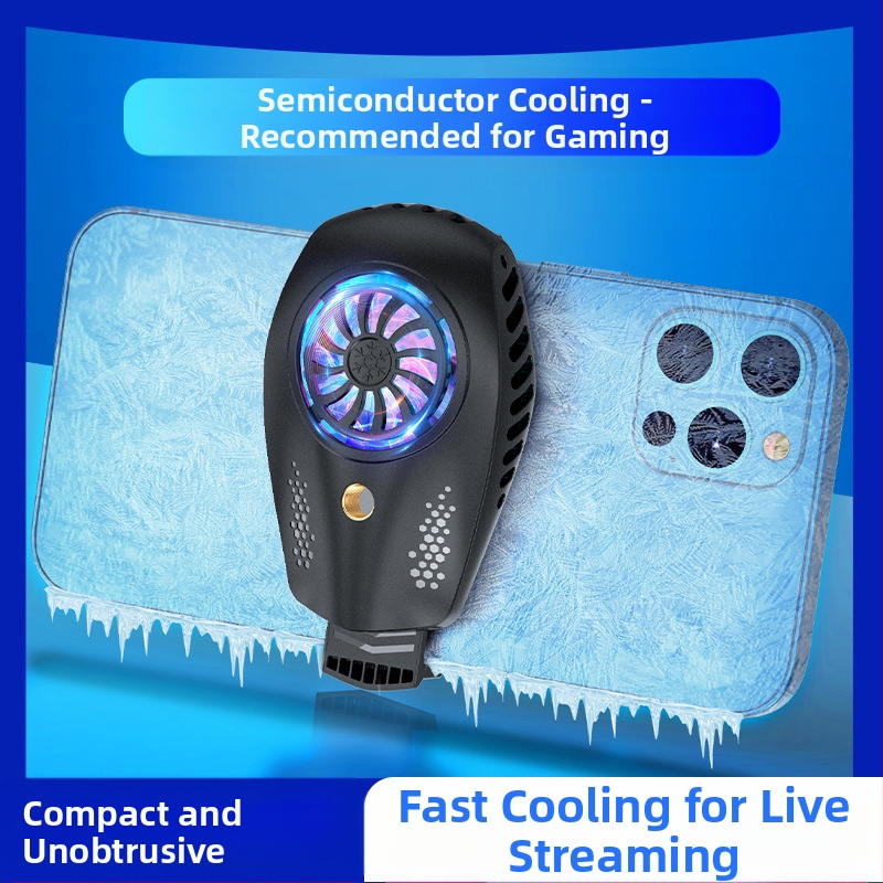 Radiatoriaus mobiliojo telefono galinis laikiklis Aušinimo artefaktas Naujas tiesioginės transliacijos skaitmeninis ekranas Dvigubas turbo magnetinis puslaidininkis