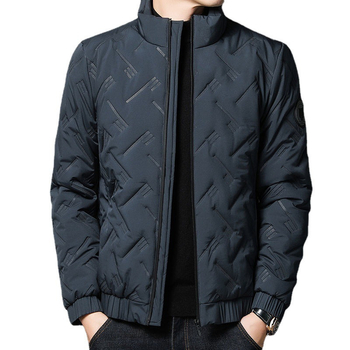 Βαμβακερό παλτό ανδρικό 2023 άνοιξη, φθινόπωρο και χειμώνα, νέο, φλις επένδυση, παχύ, casual, βαμβακερό μπουφάν με γιακά, για μεσήλικες πατέρες, βαμβακερό μπουφάν