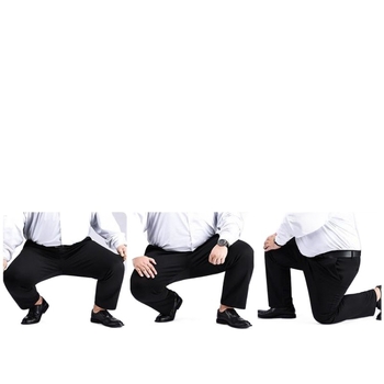 Έξτρα Μεγάλα Παντελόνια Ανδρικά Παντελόνια Ελαστικά Παντελόνια Plus Size Ανδρικά Ριχτά Ίσια Παντελόνια Casual Μεσήλικας με επένδυση fleece και χοντρό φλις