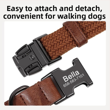 Κατοικίδιο σκύλος Κολάρο σκύλου Χάραξη κολάρου σκύλου κατά της απώλειας Έξοδος μεσαίου μεγέθους σκύλος Chai σκύλος Corgi Σχοινί για περπάτημα σκύλου Αλυσίδα σκύλου