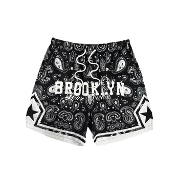 Μοντέρνα ανδρικά και γυναικεία casual σορτς με ψηφιακή εκτύπωση, καλοκαιρινά νέα, φαρδιά σορτς 3D μόδας