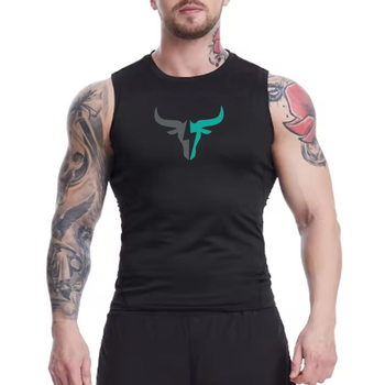 Pánska rýchloschnúca tenká športová vesta, priedušná bezrukávová vesta na behanie, komplexná tréningová elastická vesta