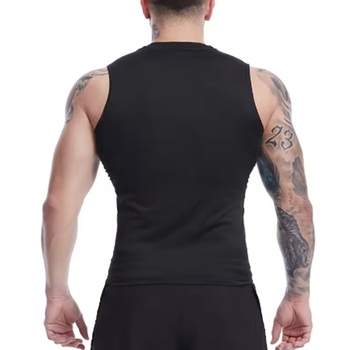 Pánska rýchloschnúca tenká športová vesta, priedušná bezrukávová vesta na behanie, komplexná tréningová elastická vesta