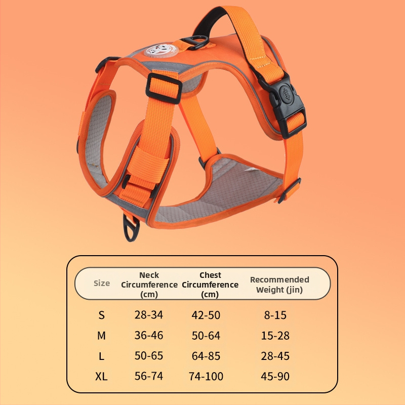 Nový cezhraničný hrudný popruh pre veľkých psov, protišmyková vesta odolná voči výbuchu, priedušná vesta s produktmi pre domáce zvieratá