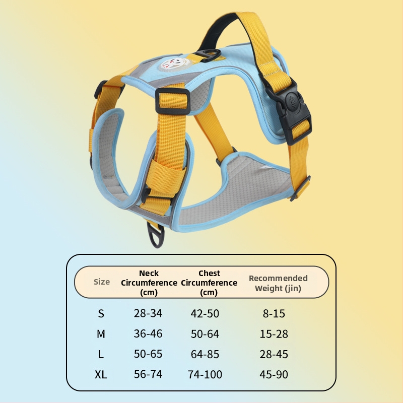 Nový cezhraničný hrudný popruh pre veľkých psov, protišmyková vesta odolná voči výbuchu, priedušná vesta s produktmi pre domáce zvieratá
