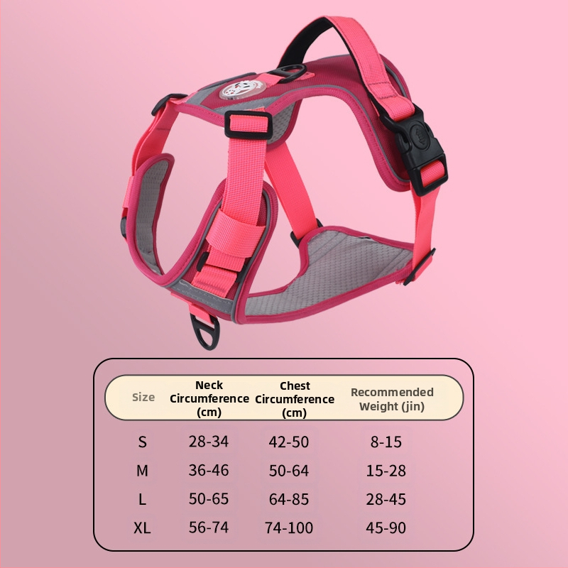 Nový cezhraničný hrudný popruh pre veľkých psov, protišmyková vesta odolná voči výbuchu, priedušná vesta s produktmi pre domáce zvieratá