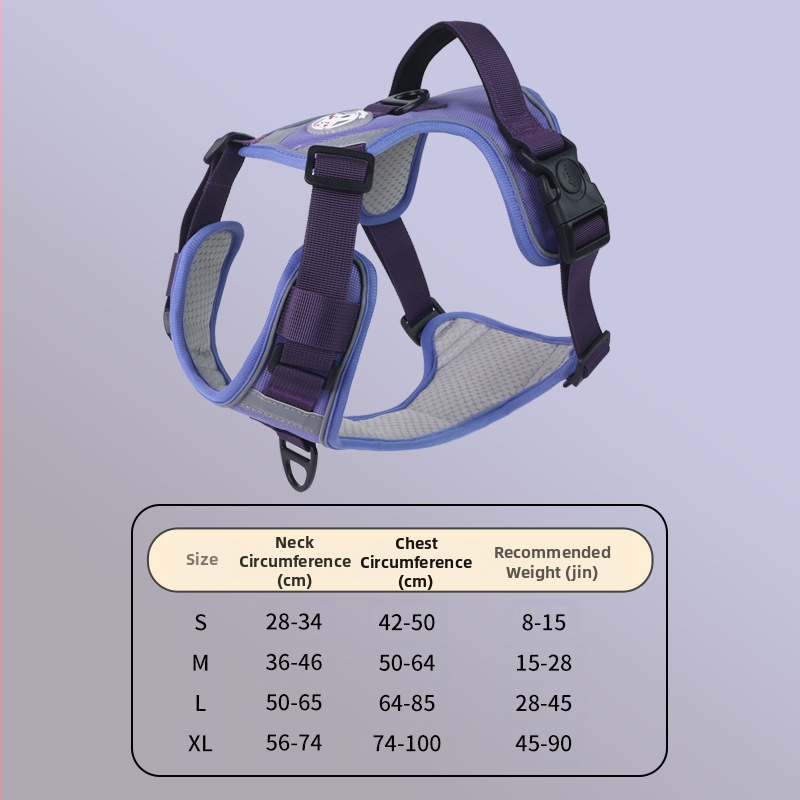 Nový cezhraničný hrudný popruh pre veľkých psov, protišmyková vesta odolná voči výbuchu, priedušná vesta s produktmi pre domáce zvieratá
