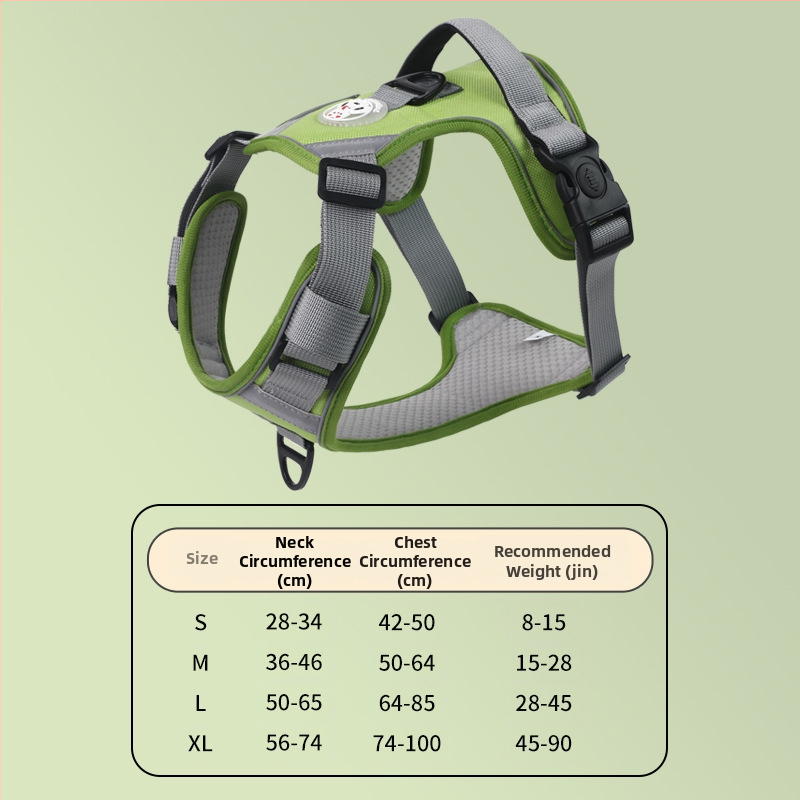Nový cezhraničný hrudný popruh pre veľkých psov, protišmyková vesta odolná voči výbuchu, priedušná vesta s produktmi pre domáce zvieratá