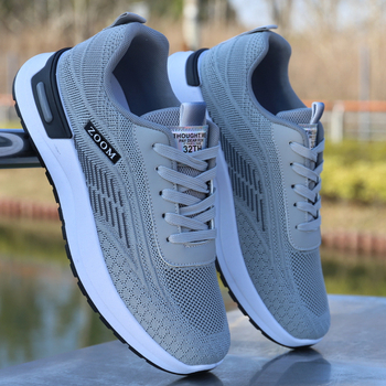 [Talpă moale antiderapantă] Pantofi sport pentru bărbați, primăvară și vară, respirabil, cu plasă, pantofi sport cu talpă moale antiderapantă, pantofi de alergare pentru bărbați, verde