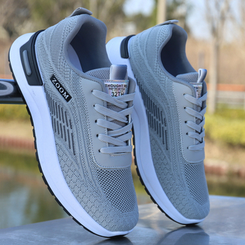 [Talpă moale antiderapantă] Pantofi sport pentru bărbați, primăvară și vară, respirabil, cu plasă, pantofi sport cu talpă moale antiderapantă, pantofi de alergare pentru bărbați, verde