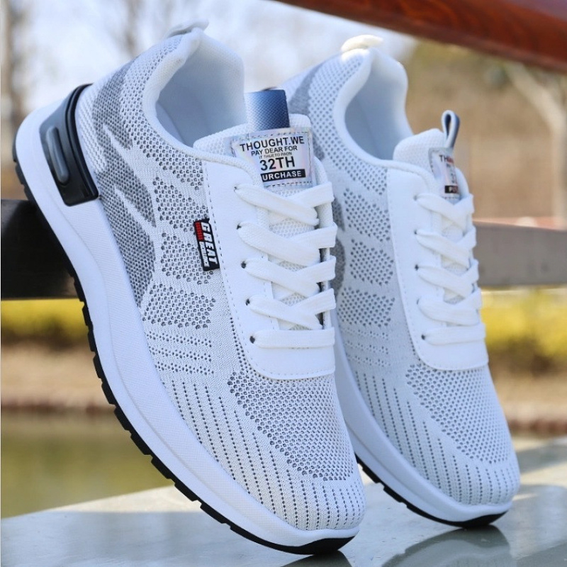 [Talpă moale antiderapantă] Pantofi sport pentru bărbați, primăvară și vară, respirabil, cu plasă, pantofi sport cu talpă moale antiderapantă, pantofi de alergare pentru bărbați, verde