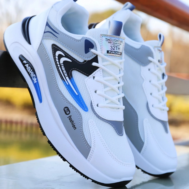 [Talpă moale antiderapantă] Pantofi sport pentru bărbați, primăvară și vară, respirabil, cu plasă, pantofi sport cu talpă moale antiderapantă, pantofi de alergare pentru bărbați, verde