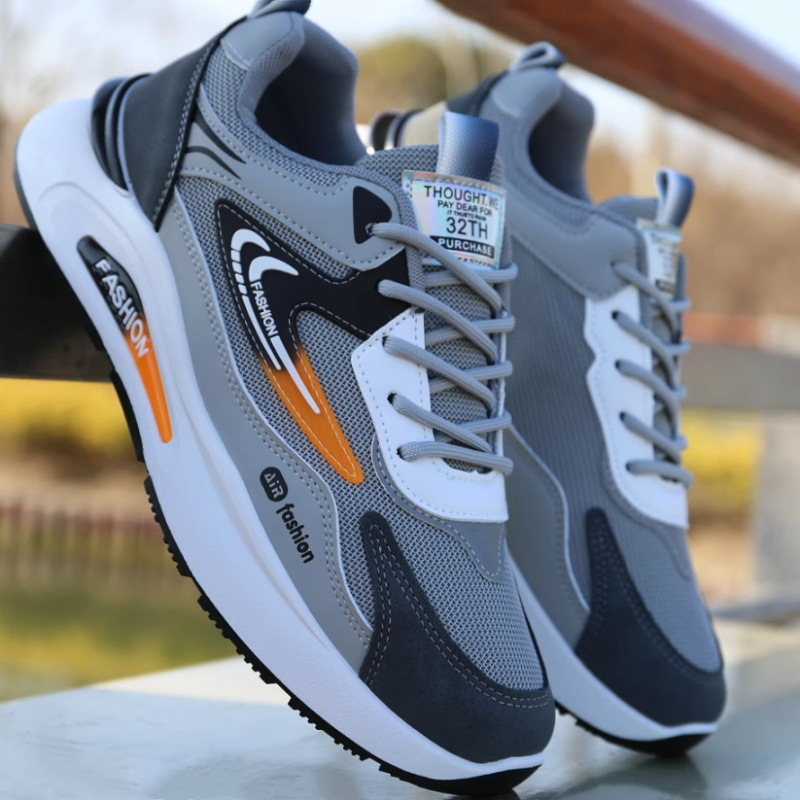 [Talpă moale antiderapantă] Pantofi sport pentru bărbați, primăvară și vară, respirabil, cu plasă, pantofi sport cu talpă moale antiderapantă, pantofi de alergare pentru bărbați, verde