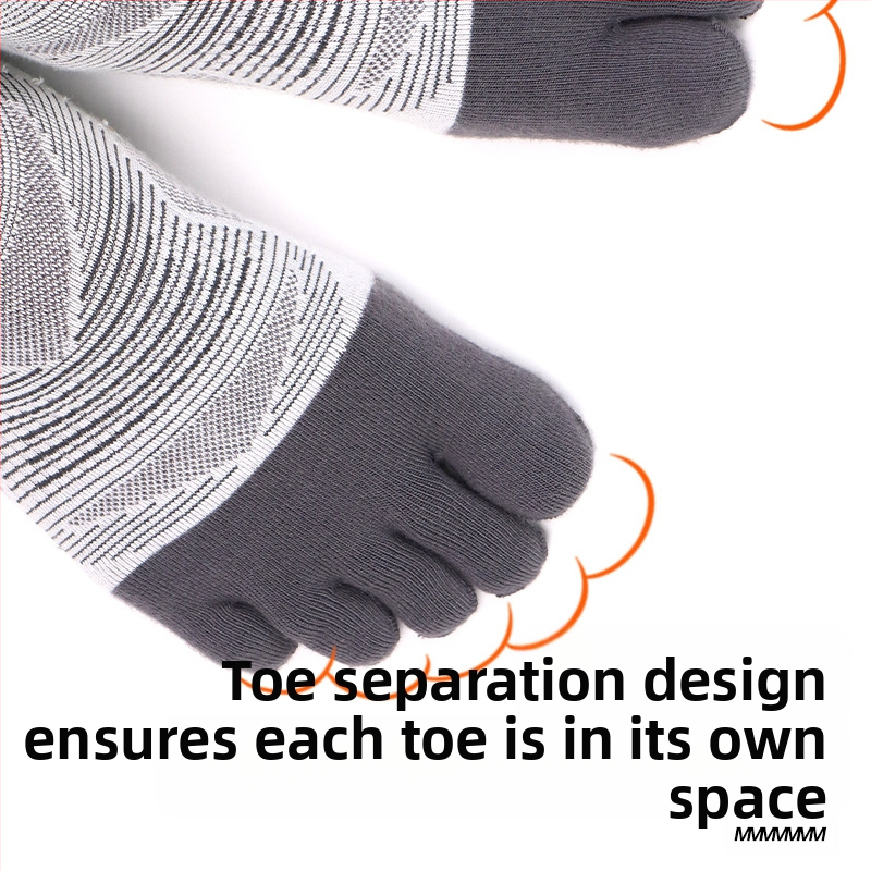 WRELS Бягащи маратонски професионални спортни чорапи с пет пръста coolmax бързосъхнещи, отвеждащи потта, устойчиви на износване чорапи за крос-кънтри за мъже и жени