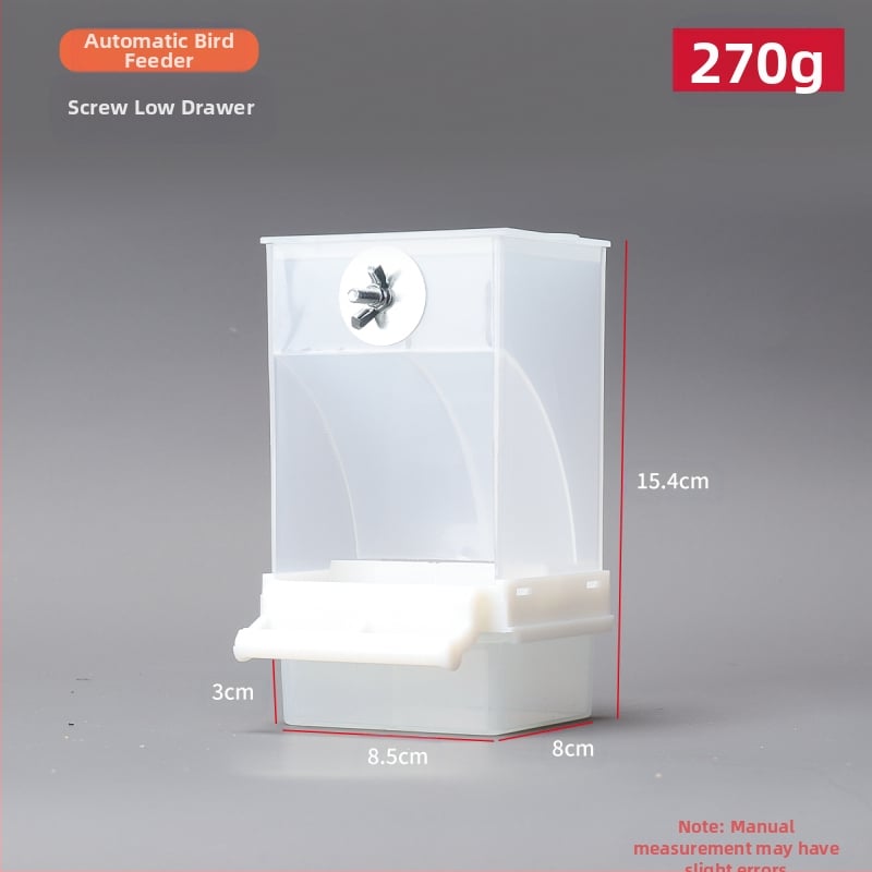 Papūgų paukščių maisto dėžutė su apsauga nuo išsibarstymo, automatinis tiektuvas su apsauga nuo taškymosi, išorinis paukščių lesyklėlė, tigro odos bijūnų imitacija, Xuan Feng paukščių reikmenys