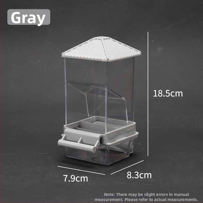 Papūgų paukščių maisto dėžutė su apsauga nuo išsibarstymo, automatinis tiektuvas su apsauga nuo taškymosi, išorinis paukščių lesyklėlė, tigro odos bijūnų imitacija, Xuan Feng paukščių reikmenys