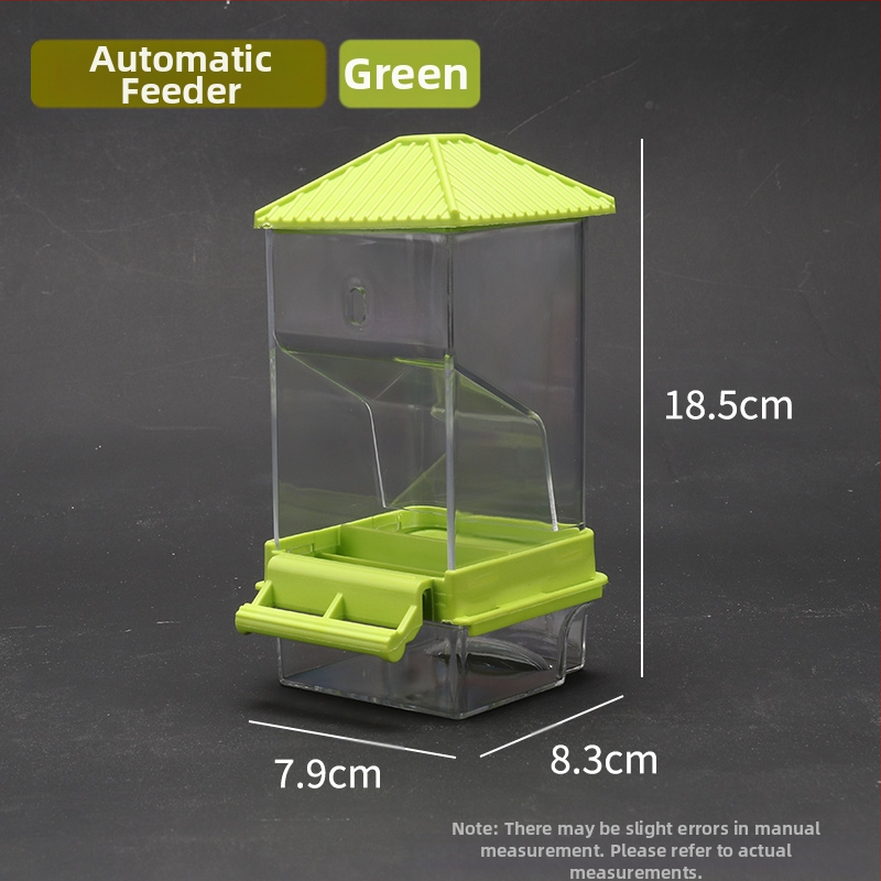 Papūgų paukščių maisto dėžutė su apsauga nuo išsibarstymo, automatinis tiektuvas su apsauga nuo taškymosi, išorinis paukščių lesyklėlė, tigro odos bijūnų imitacija, Xuan Feng paukščių reikmenys