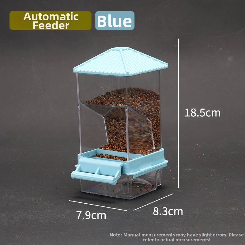 Papūgų paukščių maisto dėžutė su apsauga nuo išsibarstymo, automatinis tiektuvas su apsauga nuo taškymosi, išorinis paukščių lesyklėlė, tigro odos bijūnų imitacija, Xuan Feng paukščių reikmenys