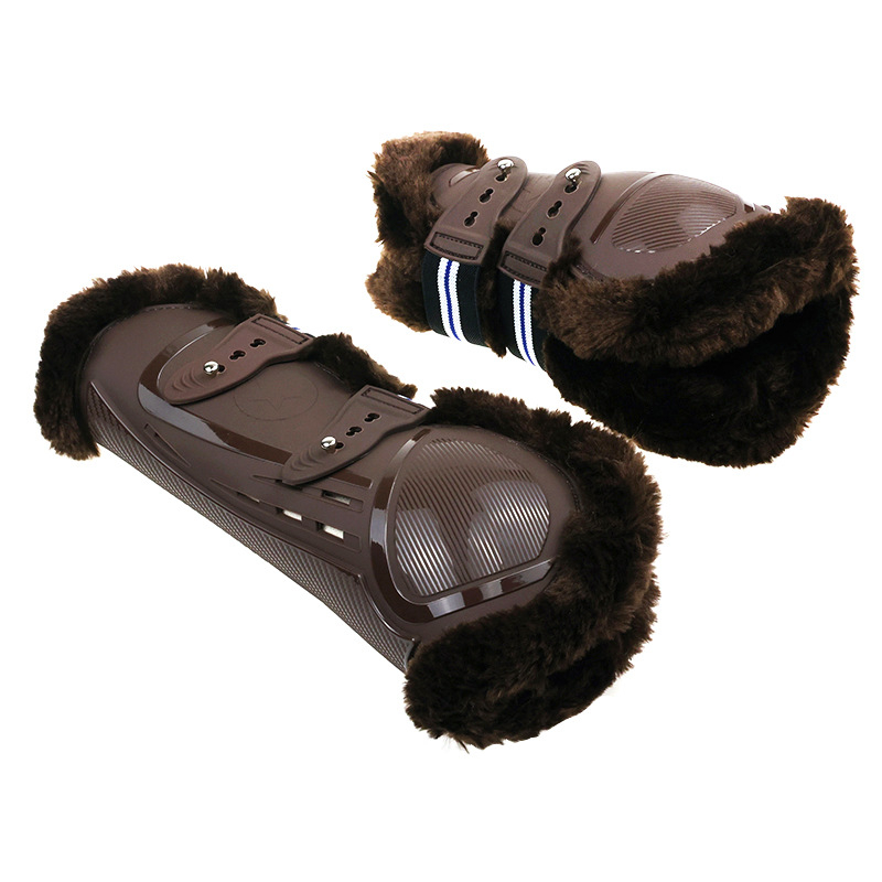 Nr 14 takistussõidu hobuse säärised, PU kest, kõrge villaimitatsiooniga sisepolster, pehmed ja soojad