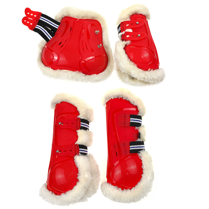 Nr 14 takistussõidu hobuse säärised, PU kest, kõrge villaimitatsiooniga sisepolster, pehmed ja soojad