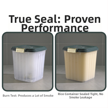 Didelės talpos ryžių kibiras namų virtuvei, atsparus vabzdžiams ir drėgmei, sandari, prieinama prabangi ryžių laikymo dėžė, ryžių miltų ir grūdų laikymo dėžė