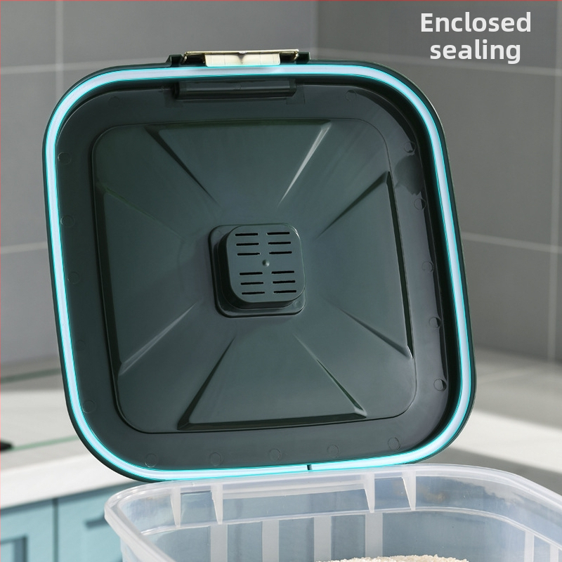 Кофа за ориз с голям капацитет за домашна кухня, устойчива на насекоми и влага, запечатана, достъпна луксозна кутия за съхранение на ориз, кутия за съхранение на оризово брашно и зърно