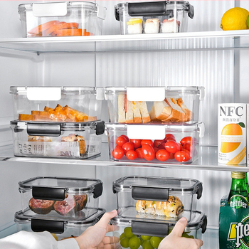 Šviežio laikymo dėžutė maistiniam šaldytuvui, speciali laikymo dėžutė šaldytiems produktams, sandari dėžutė su dangteliu, maisto riešutai, vaisiai, maisto stiklainis