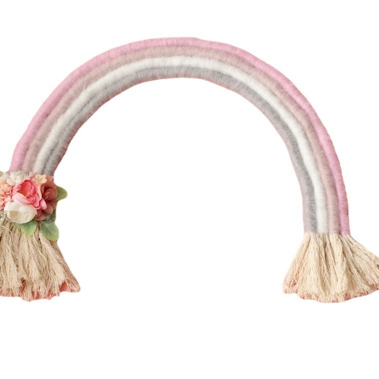 Mežģīņu varavīksnes dekors jaundzimušo fotografēšanai, bērnu fotografēšanas aksesuāri, mazuļa istabas sienas dekorācijas dārgums