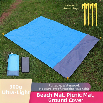 Välispikniku matt, rannamatt, taskuga matkamatt, mereäärne kaasaskantav kokkupandav rannavastane matt, dropshipping