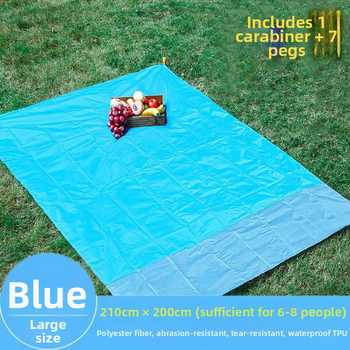 Välispikniku matt, rannamatt, taskuga matkamatt, mereäärne kaasaskantav kokkupandav rannavastane matt, dropshipping