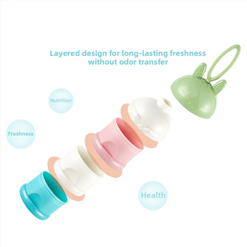 Κουτί αποθήκευσης βρεφικής τροφής, κουτί σνακ, τρία διαμερίσματα, περιστρεφόμενο κουτί γάλακτος σε σκόνη, περιστρεφόμενο διαμέρισμα αποθήκευσης γάλακτος σε σκόνη, διαμέρισμα γάλακτος σε σκόνη