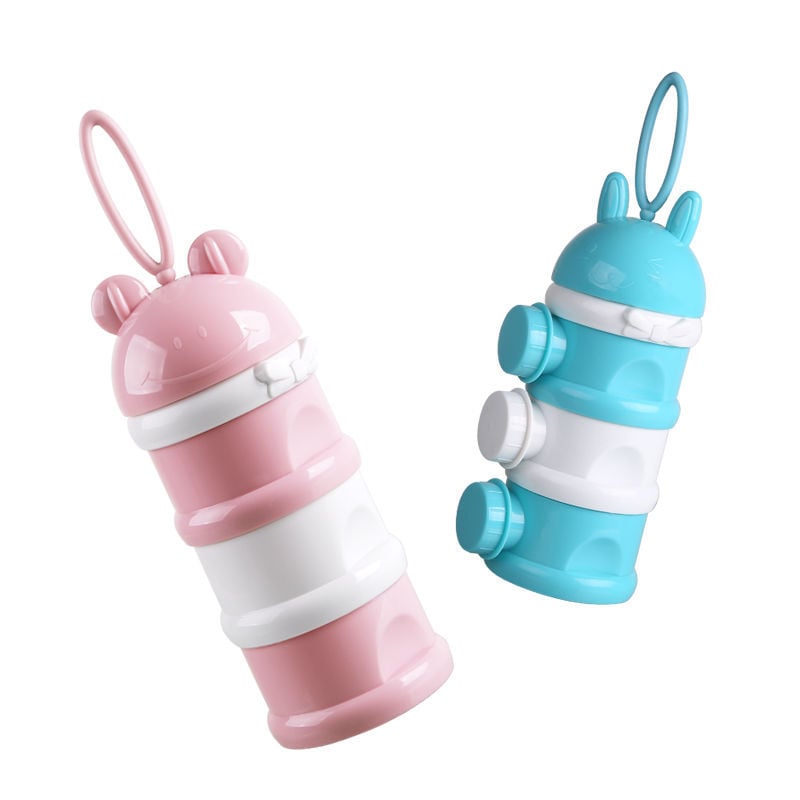 Cutie de depozitare a alimentelor pentru bebeluși, cutie pentru gustări, cutie rotativă cu trei compartimente pentru lapte praf, compartiment rotativ pentru depozitarea laptelui praf, compartiment pentru lapte praf