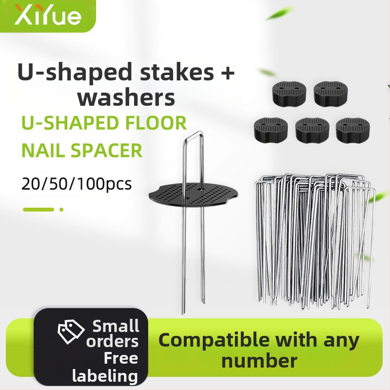 U formos įžeminimo vinys 15 cm plastikinės tarpinės vejos vinys sodo palapinei, vėjui atsparios vinys, cinkuotos fiksuotos vinys, žolei atsparios medžiaginės įžeminimo vinys