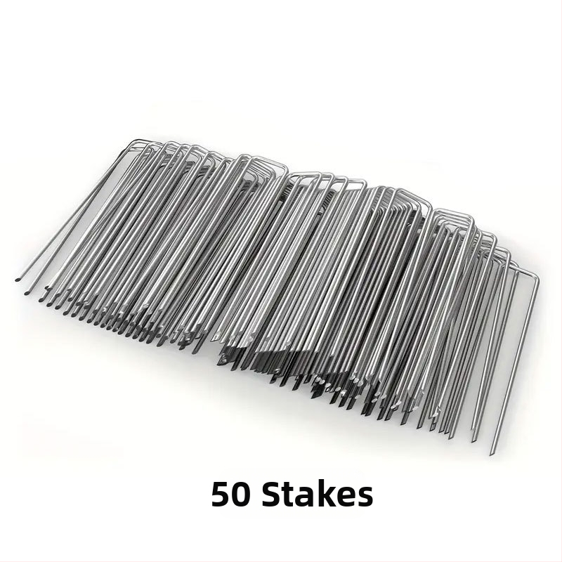 U formos įžeminimo vinys 15 cm plastikinės tarpinės vejos vinys sodo palapinei, vėjui atsparios vinys, cinkuotos fiksuotos vinys, žolei atsparios medžiaginės įžeminimo vinys