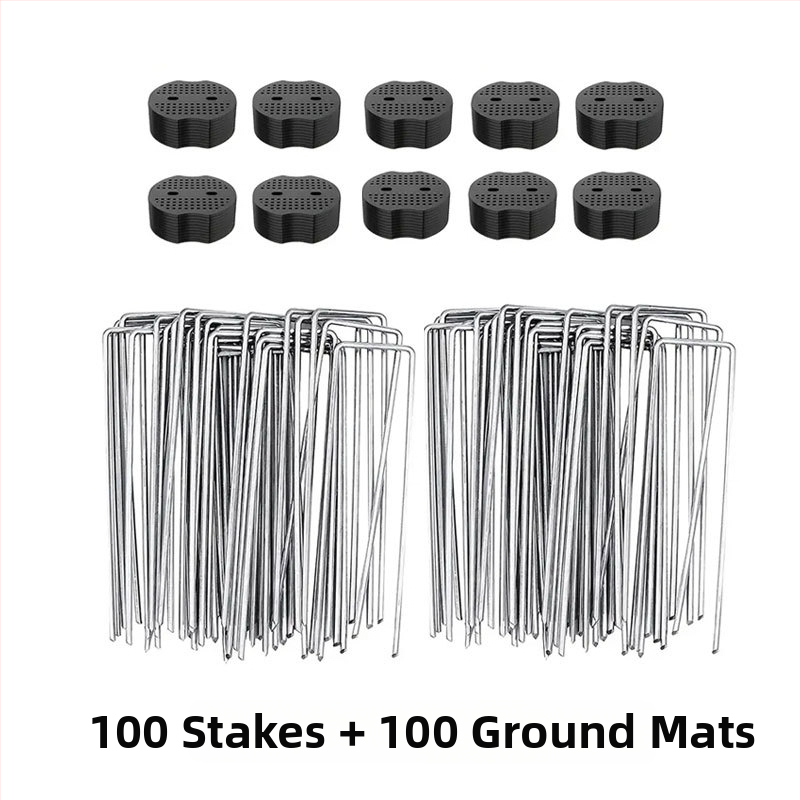 U formos įžeminimo vinys 15 cm plastikinės tarpinės vejos vinys sodo palapinei, vėjui atsparios vinys, cinkuotos fiksuotos vinys, žolei atsparios medžiaginės įžeminimo vinys