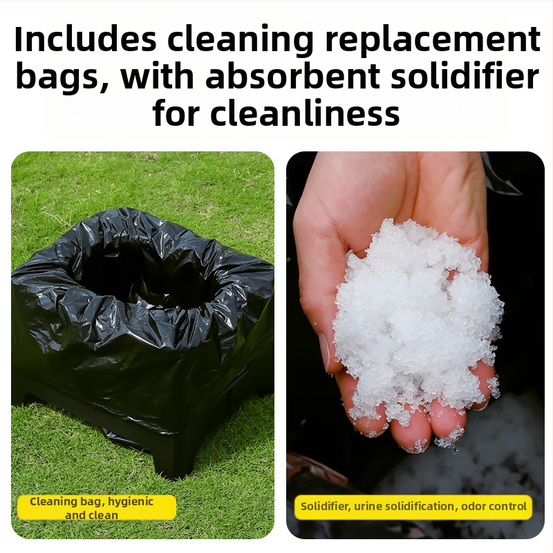 Piiriülene uus kokkupandav tualett-auto hädaolukorras telkimis-tualett-tool täiskasvanutele kaasaskantav deodorant välistingimustes kasutatav mobiilne tualett