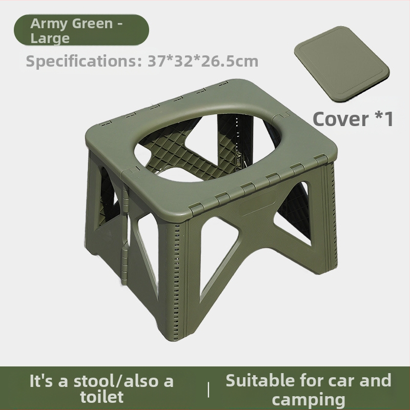 Piiriülene uus kokkupandav tualett-auto hädaolukorras telkimis-tualett-tool täiskasvanutele kaasaskantav deodorant välistingimustes kasutatav mobiilne tualett