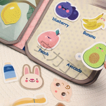 Atsparus ašaroms medžiaginis sąsiuvinis, plaunamas medžiaginis sąsiuvinis, kramtomas ankstyvojo ugdymo žaislas kūdikiams 6–12 mėnesių