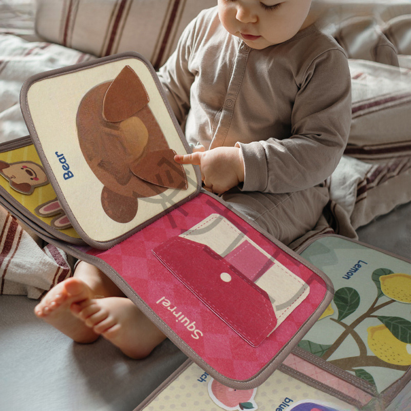 Atsparus ašaroms medžiaginis sąsiuvinis, plaunamas medžiaginis sąsiuvinis, kramtomas ankstyvojo ugdymo žaislas kūdikiams 6–12 mėnesių