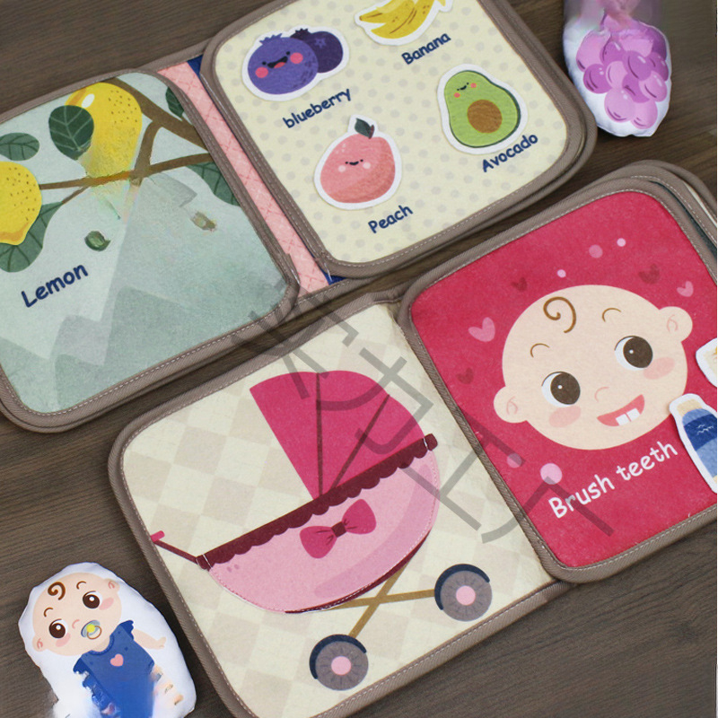 Atsparus ašaroms medžiaginis sąsiuvinis, plaunamas medžiaginis sąsiuvinis, kramtomas ankstyvojo ugdymo žaislas kūdikiams 6–12 mėnesių