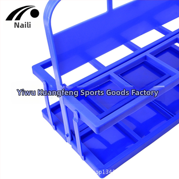Vairumtirdzniecības pārnēsājamais saliekamais sporta tējkannas turētājs basketbola spēlētāja ūdens krūzīšu turētājs astoņu bedrīšu futbola treniņu piederumi