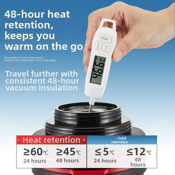 Didelės talpos kelioninis termosas, atnaujintas iš 316 nerūdijančio plieno, šilto vandens butelis, nešiojamas automobilio vandens puodelis, skirtas buitiniam naudojimui lauke.