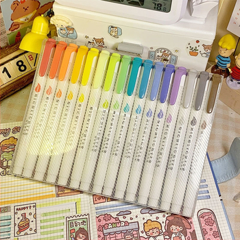 Dvigalvis žymeklis, aukštos kokybės, 30 spalvų, kostiumo žymėjimo, raktų žymeklis, studentų spalvų rašysenos rašiklis