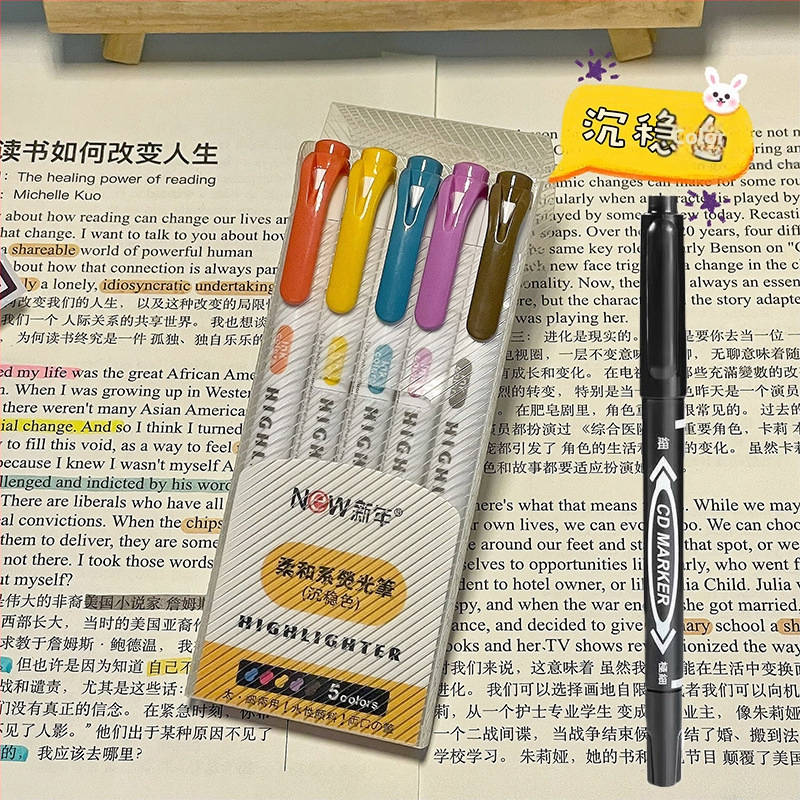 Dvigalvis žymeklis, aukštos kokybės, 30 spalvų, kostiumo žymėjimo, raktų žymeklis, studentų spalvų rašysenos rašiklis