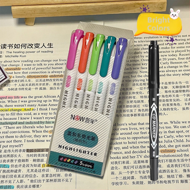 Dvigalvis žymeklis, aukštos kokybės, 30 spalvų, kostiumo žymėjimo, raktų žymeklis, studentų spalvų rašysenos rašiklis