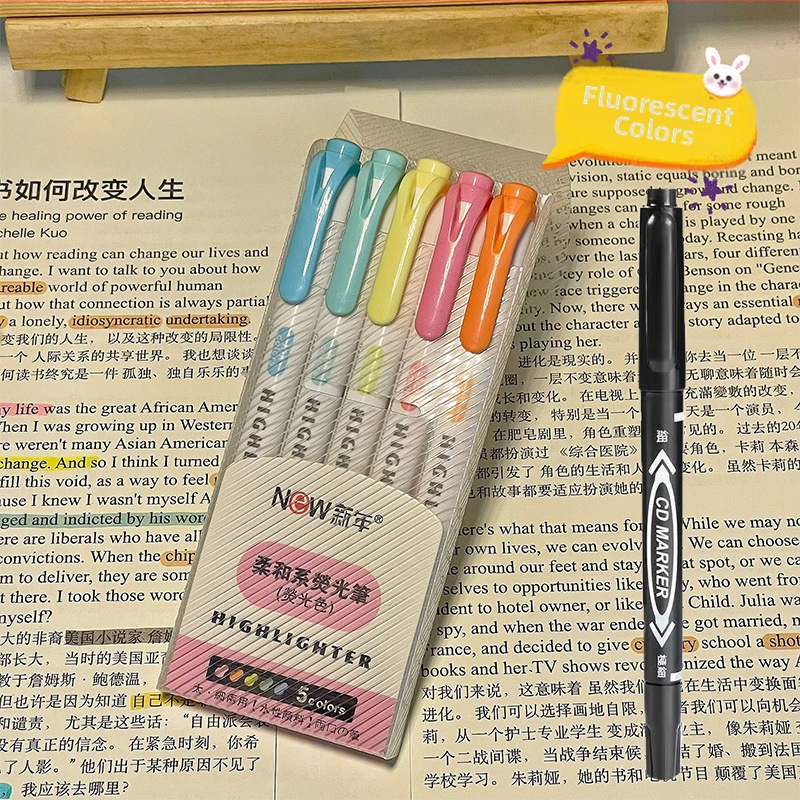 Dvigalvis žymeklis, aukštos kokybės, 30 spalvų, kostiumo žymėjimo, raktų žymeklis, studentų spalvų rašysenos rašiklis