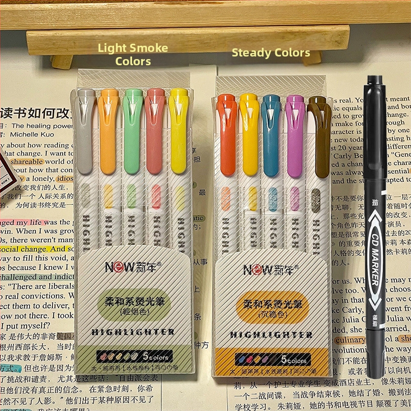 Dvigalvis žymeklis, aukštos kokybės, 30 spalvų, kostiumo žymėjimo, raktų žymeklis, studentų spalvų rašysenos rašiklis