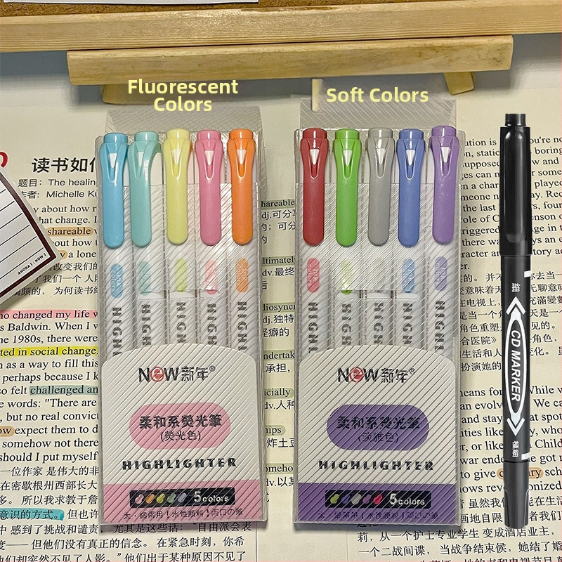 Dvigalvis žymeklis, aukštos kokybės, 30 spalvų, kostiumo žymėjimo, raktų žymeklis, studentų spalvų rašysenos rašiklis