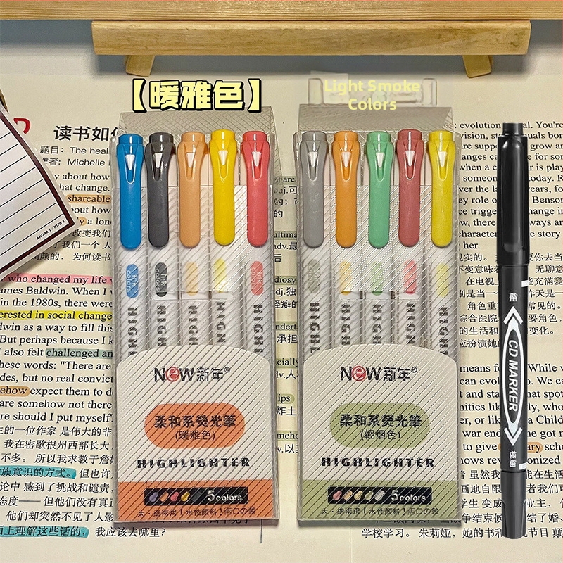 Dvigalvis žymeklis, aukštos kokybės, 30 spalvų, kostiumo žymėjimo, raktų žymeklis, studentų spalvų rašysenos rašiklis